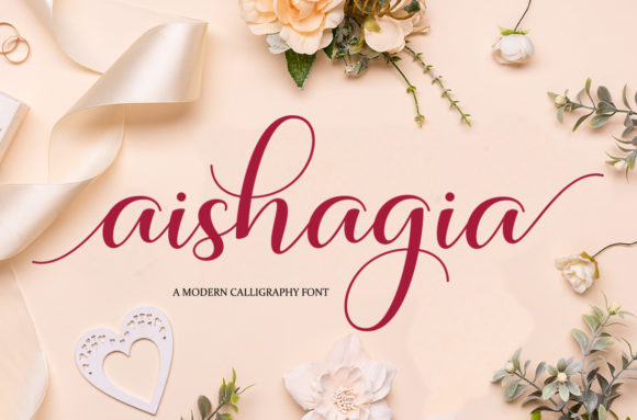 Aishagia: A Modern Script Font for Digital Brands