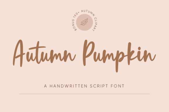 Autumn Pumpkin: A Handwritten Font for Editorial Design