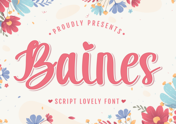 Baines: A Playful Script Font for Creative Campaigns