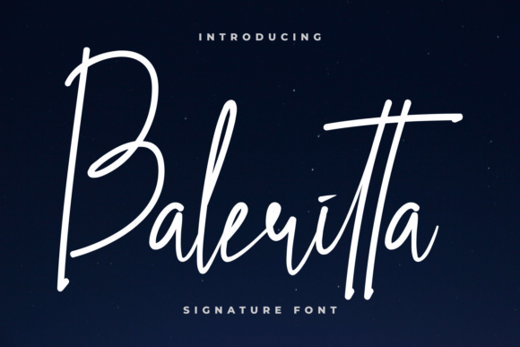Baleritta: The Handwritten Font for Campaigns