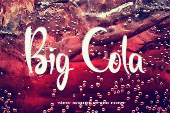Big Cola: A Timeless Handwritten Font for Editorial Design