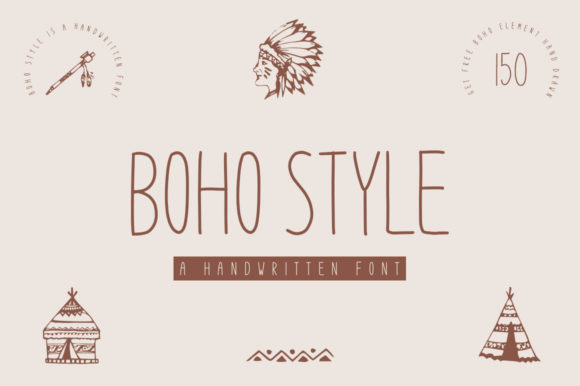 Boho Style: A Modern Handwritten Font for Campaigns