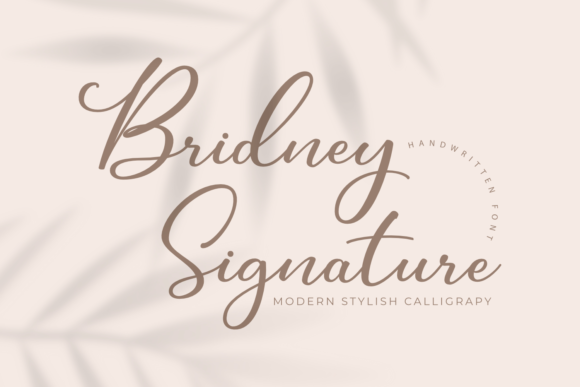 Bridney Signature: A Romantic Script Font for Editorial Design