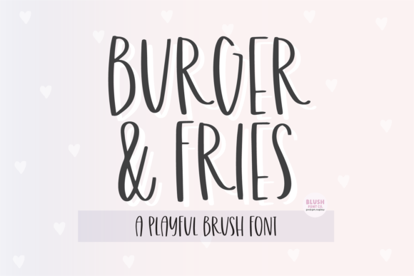 Burger and Fries: A Handwritten Font for Editorial Design