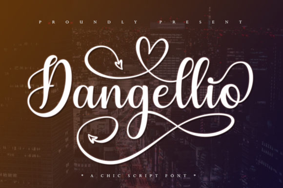 Dangellio: A Romantic Script Font for Branding
