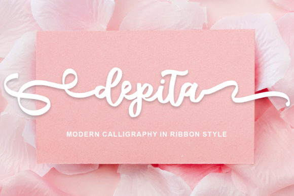 Depita Font: A Ribbon-Style Script for Editorial Design