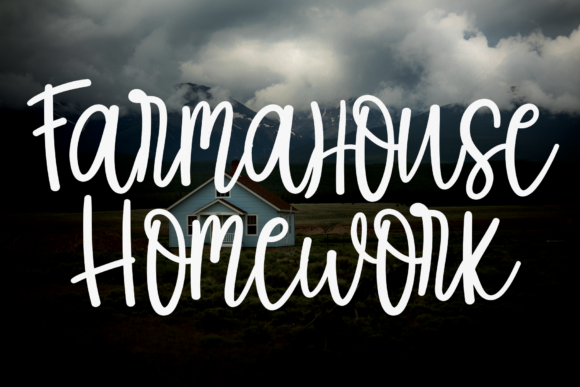 Farmahouse Homework: A Whimsical Handwritten Font for Crafters