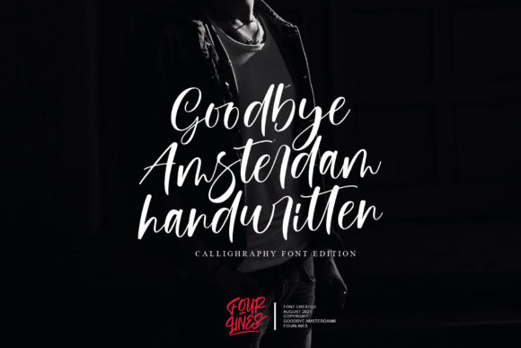 Goodbye Amsterdam: A Handwritten Font for Brand Identity