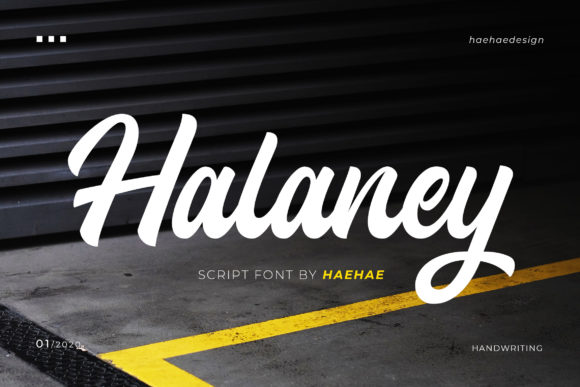 Halaney: A Handwritten Font for Digital Branding