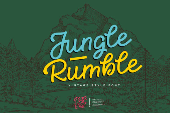 Jungle Rumble: A Vintage Script Font for Campaigns
