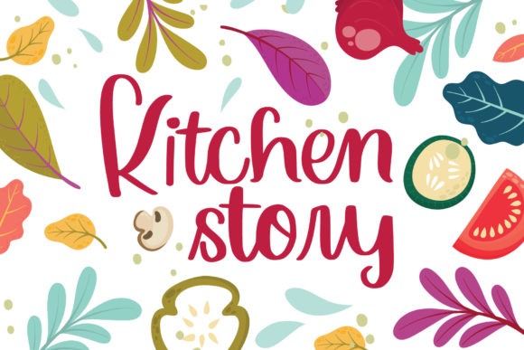 Kitchen Story: A Handwritten Font for Your Brand