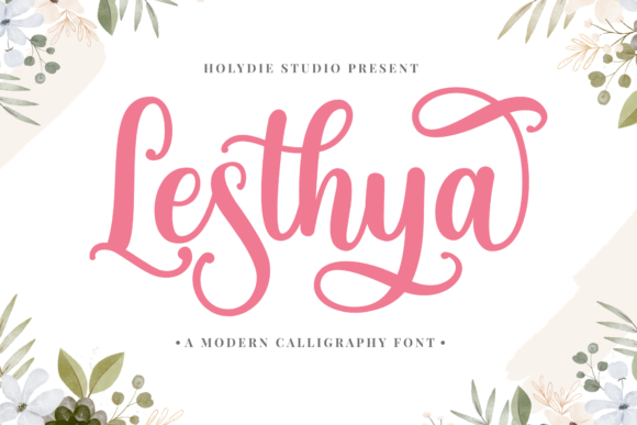 Lesthya: A Refined Script Font for Editorial Design
