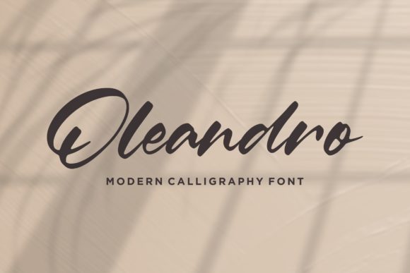Oleandro: A Review of This Elegant Handwritten Font