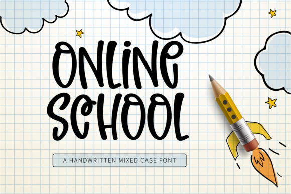 Online School: A Handwritten Font for Modern Web Design