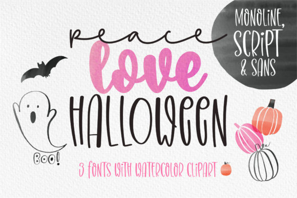 Peace Love Halloween: A Handwritten Font for Web Design
