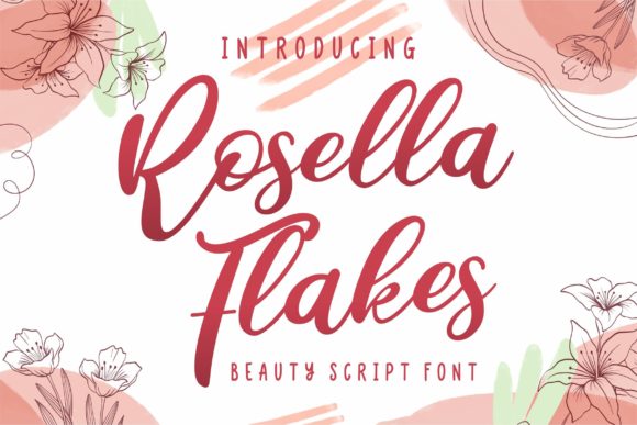 Rosella Flakes: A Handwritten Font for Web Design