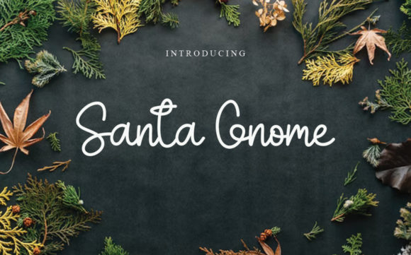 Santa Gnome: A Playful Script Font for Editorial Design