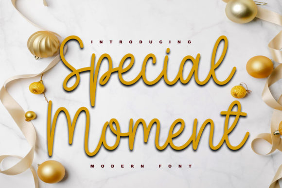 Special Moment: A Playful Script Font for Your Brand