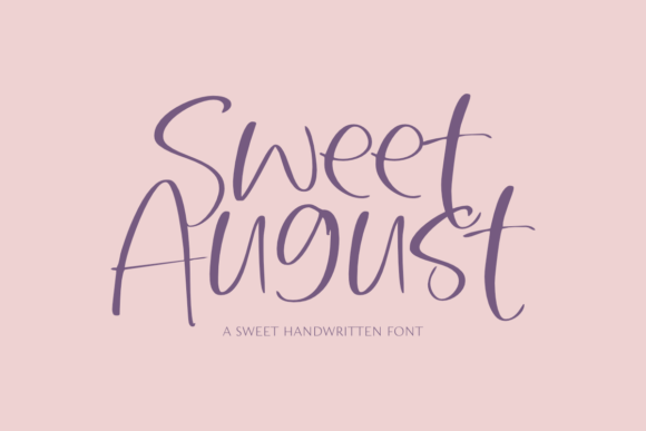 Sweet August: The Elegant Script Font for Your Brand