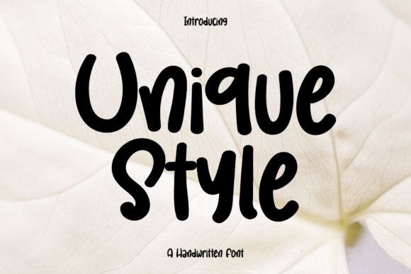 Unique Style: A Relaxed Handwritten Font for Brand Identity