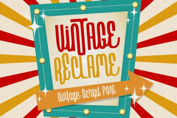 Vintage Reclame: A Timeless Script Font for Crafters