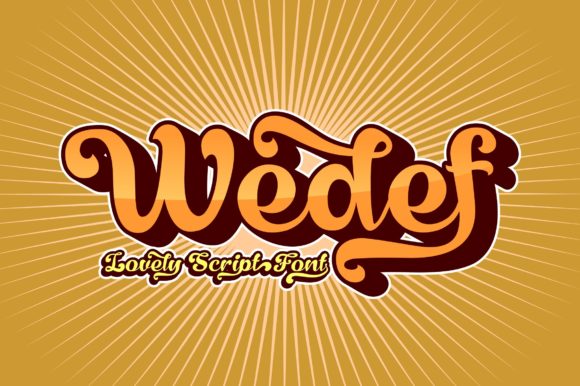 Wedef: A Bold Handwritten Font for Small Business Branding