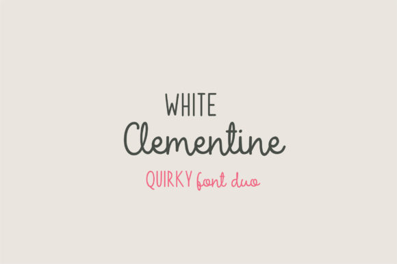 White Clementine: A Playful Script Font for Editorial Design