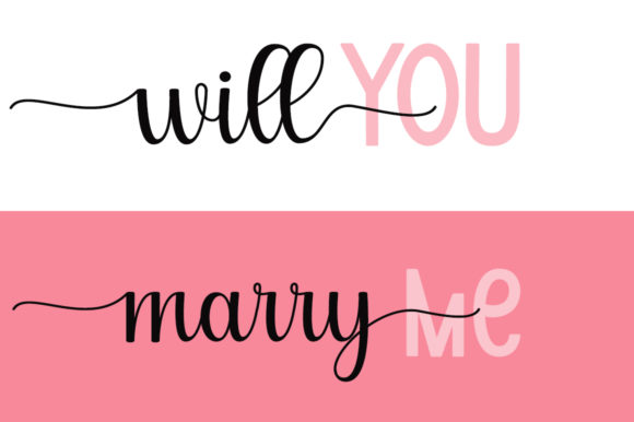 Will You Marry Me: A Web Designer's Font Review